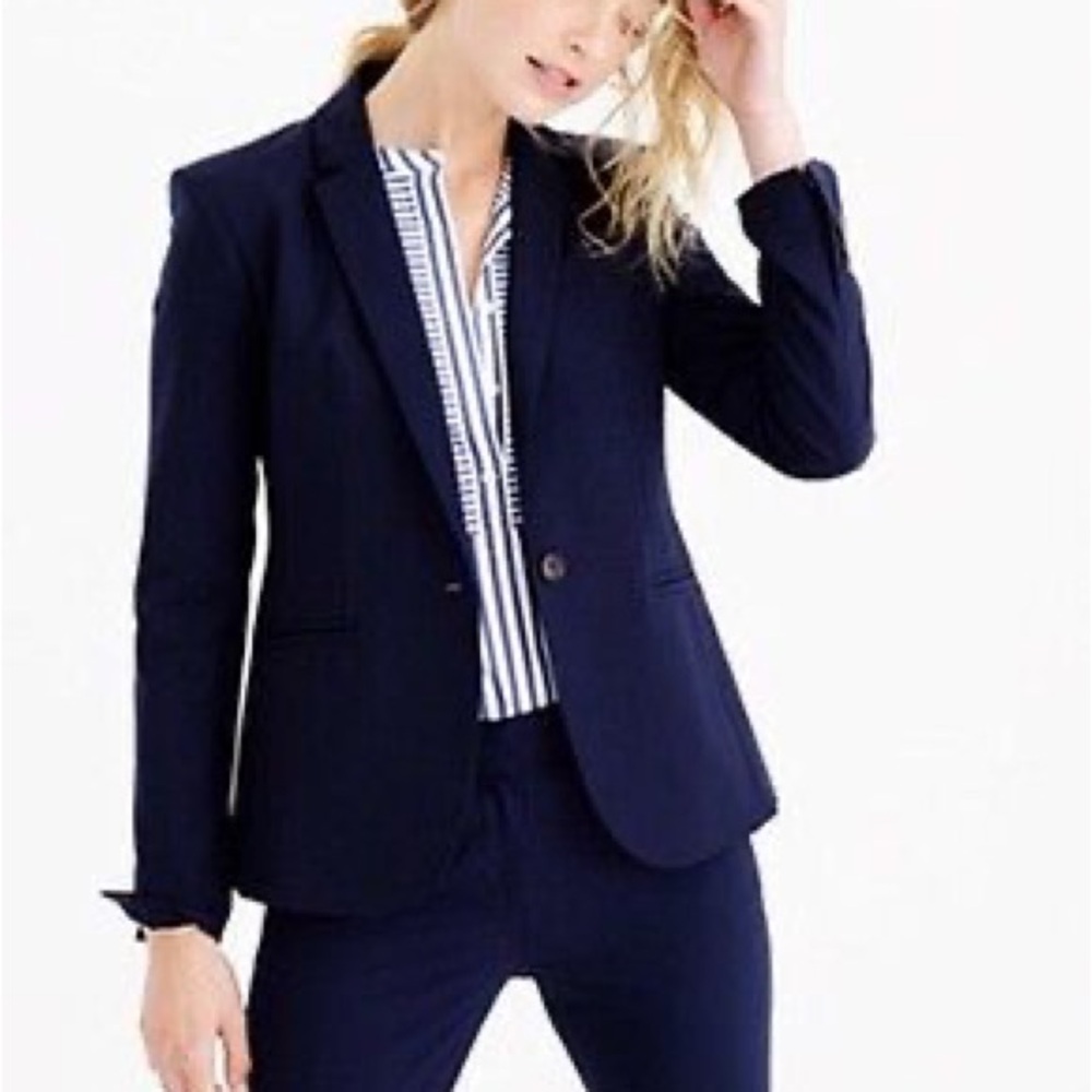 J. Crew Navy Blazer. Size 16T. Tall. Tollegno.